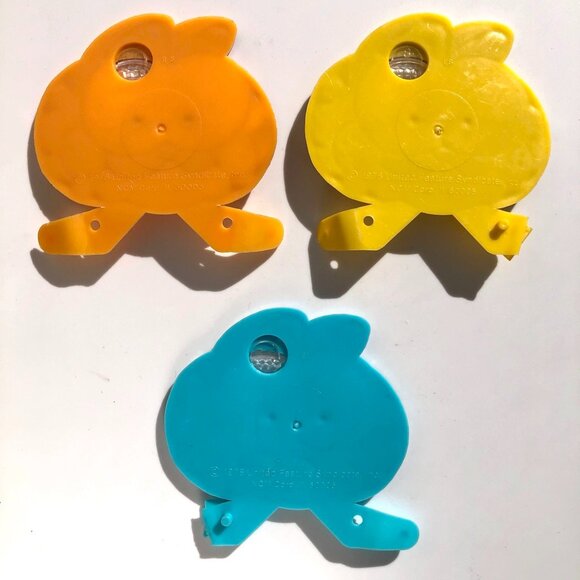 Garfield Bicycle Spoke Reflectors Lot of 3 Kellogg's Vintage 1978 Cat Face AS IS - Picture 2 of 6